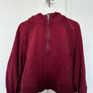 lululemon athletica Burgundy Half-Zip Hoodie